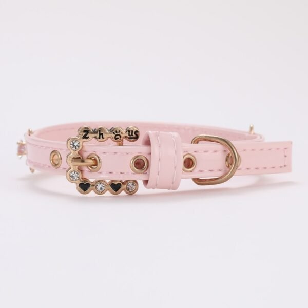 Dimond style Pink Dog Collar