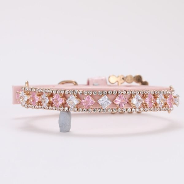 Dimond style Pink Dog Collar